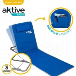 AKTIVE Matelas De Camping Pliable, Dossier Multipositions, Bleu 9 AKTIVE Matelas De Camping Pliable, Dossier Multipositions, Bleu -Pêche Produit Magasin aktive matelas de camping pliable dossier multipositions bleu 2