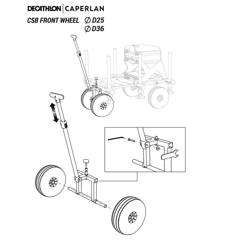 CHARIOT DE TRACTION AVANT POUR STATION DE PECHE CSB D25 ET D36 8 CHARIOT DE TRACTION AVANT POUR STATION DE PECHE CSB D25 ET D36 – Image 6