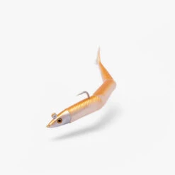 COMBO Leurres Souples Slug Lançon SLUGEELO 130 10gr Doré/Blanc -Pêche Produit Magasin combo leurres souples slug lancon slugeelo 130 10gr doreblanc 5