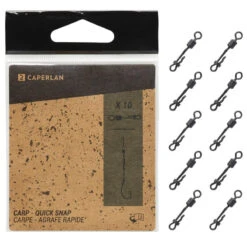 Émerillon Quick Swivel Snap X10 Pêche De La Carpe -Pêche Produit Magasin emerillon quick swivel snap x10 peche de la carpe 3