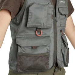 Gilet De Pêche Junior - FV 100 S Kaki -Pêche Produit Magasin gilet de peche junior fv 100 s kaki 5
