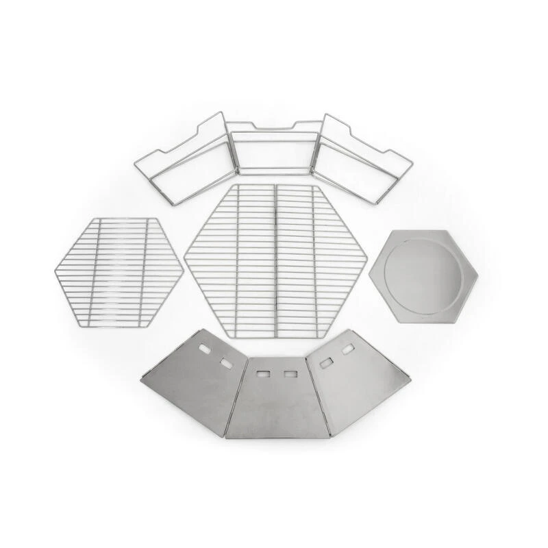 Origin Outdoors Hexagone - Gril Et Bol De Feu En Acier Inoxydable 8 Origin Outdoors Hexagone - Gril Et Bol De Feu En Acier Inoxydable – Image 6